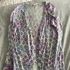 Mossimo Supply Co. Geometric Triangle Cardigan